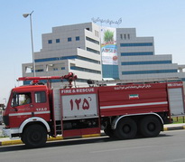استقرار خودروهای آتش نشانی یزد در سطح شهر
