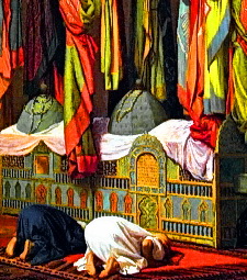 حرم مطهر امام حسین (ع) در قرن 18 میلادی اثر نقاش مشهور فرانسوی ژان لئون ژروم