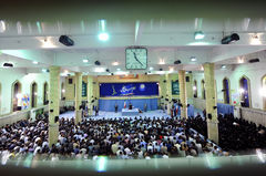 دیدار شرکت کنندگان در ششمین همایش ملی نخبگان جوان با رهبر معظم انقلاب