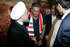دیدار اعضای تیم ملی فوتبال با روحانی