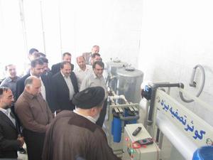افتتاح دو دستگاه آب شیرین کن در بافق 