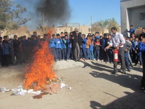  مانور زلزله در مدارس بافق برگزار شد+تصاویر