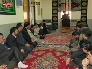 برگزاری مراسم اربعین در اداره کل آموزش فنی و حرفه ای استان یزد