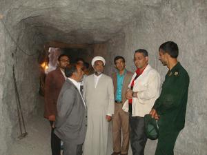 گزارش تصویری:بازدید اعضای ستاد کارگری از معدن فلورین اسپار شهرستان طبس
