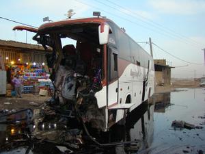 باز هم اتوبوس اسکانیا حادثه ساز شد اینبار در یزد+تصاویر(3نظر)