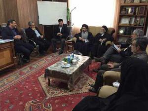 دیدار علامه اشکوری از دفتر مطالعات و موقوفات کاظمینی