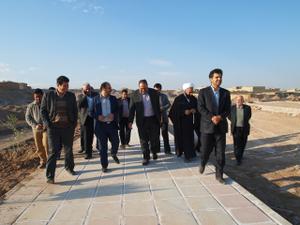 بازديد اعضاي شوراي اسلامي شهر و شهردار يزد از بلوار خاتم و پارك حسن آباد 