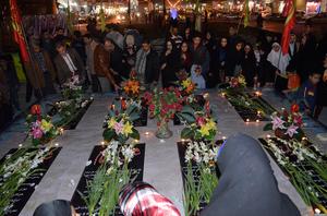 مراسم باشکوه چهلم شهدای گمنام در یزد برگزار شد