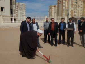سومین کلنگ احداث مسجد در مجتمع های مسکن مهر+گزارش تصویری