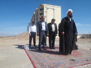 هشتمین کلنگ احداث مسجد در مجتمع های مسکونی شهرک رزمندگان یز