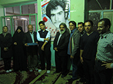 دیدار اعضاء و ورزشکاران هیئت قایقرانی استان با خانواده شهید انقلاب
