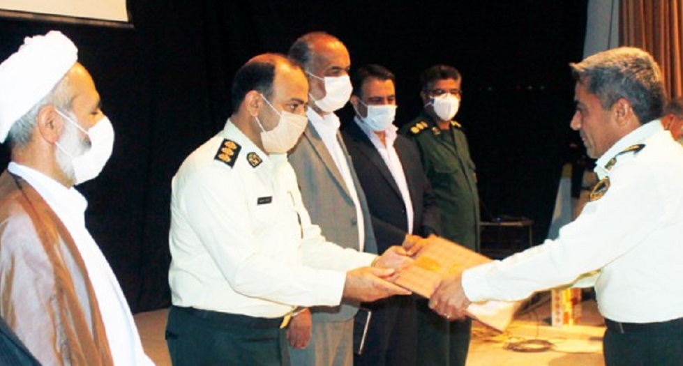 سرگرد حبیب عباسی به عنوان فرمانده جدید نیروی انتظامی بهاباد معرفی شد 