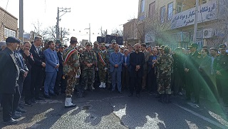 تشییع باشکوه دو سرباز شهید در شهربابک