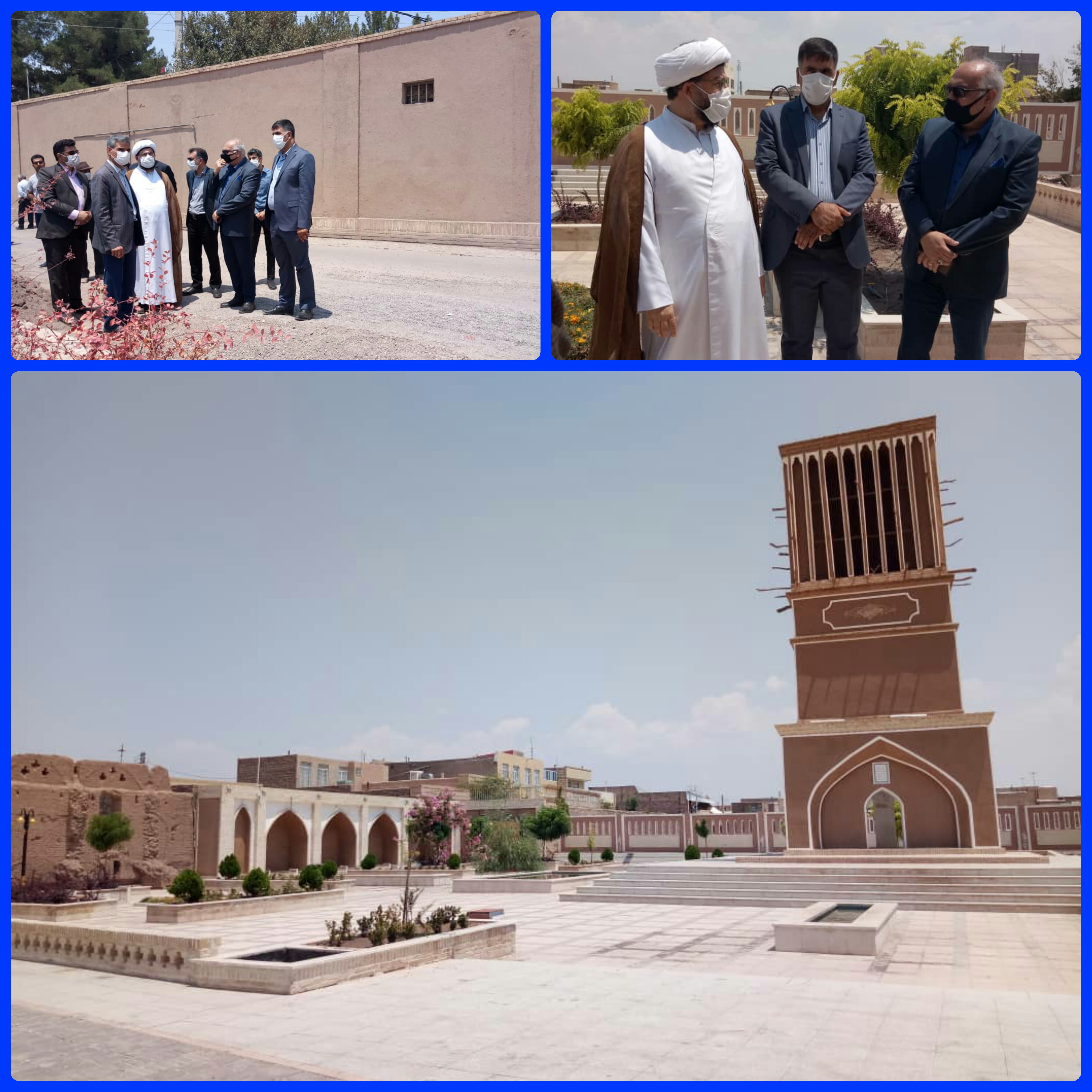 از بافت ۲۱ هکتاری تاریخی شهر رفسنجان بازدید شد