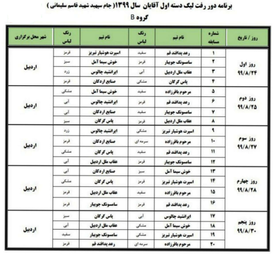 مشخص شدن حریفان تیم والیبال یزد در مسابقات والیبال باشگاه‌های کشور