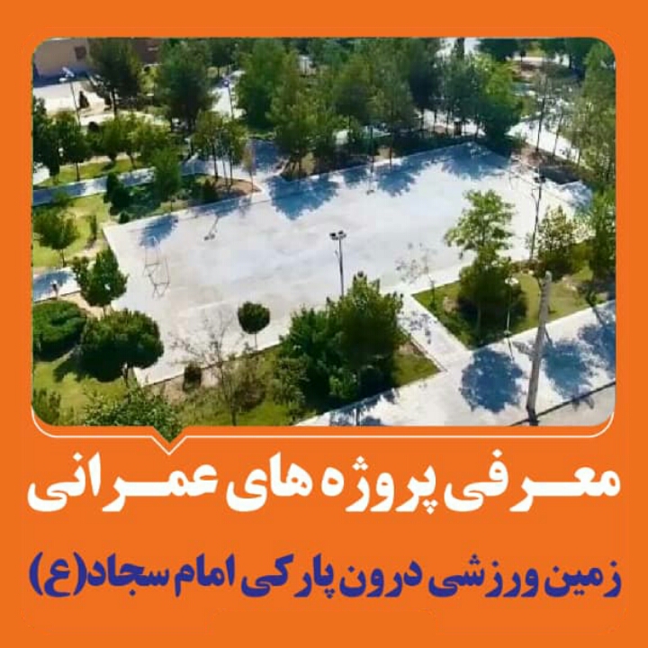 زمین ورزشی درون پارکی امام سجاد(ع)