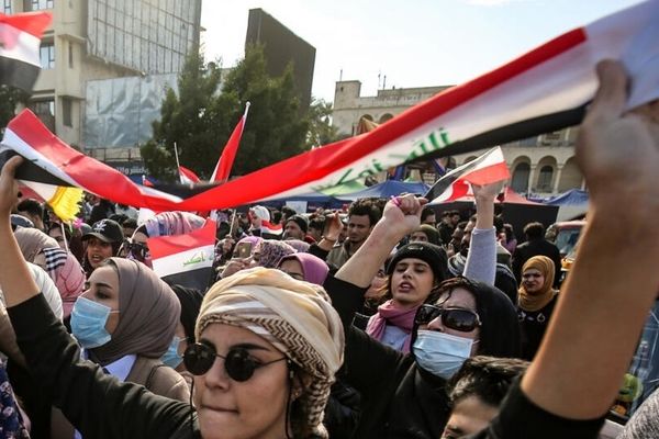 ببینید| تظاهرات زنان عراقی در حمایت از ایران