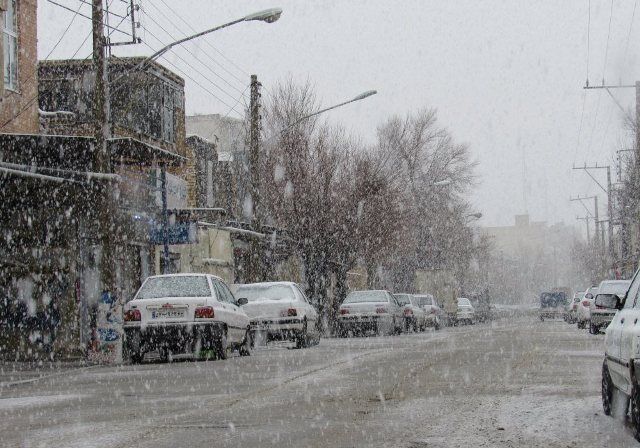 بارش برف و باران در استان کویری یزد