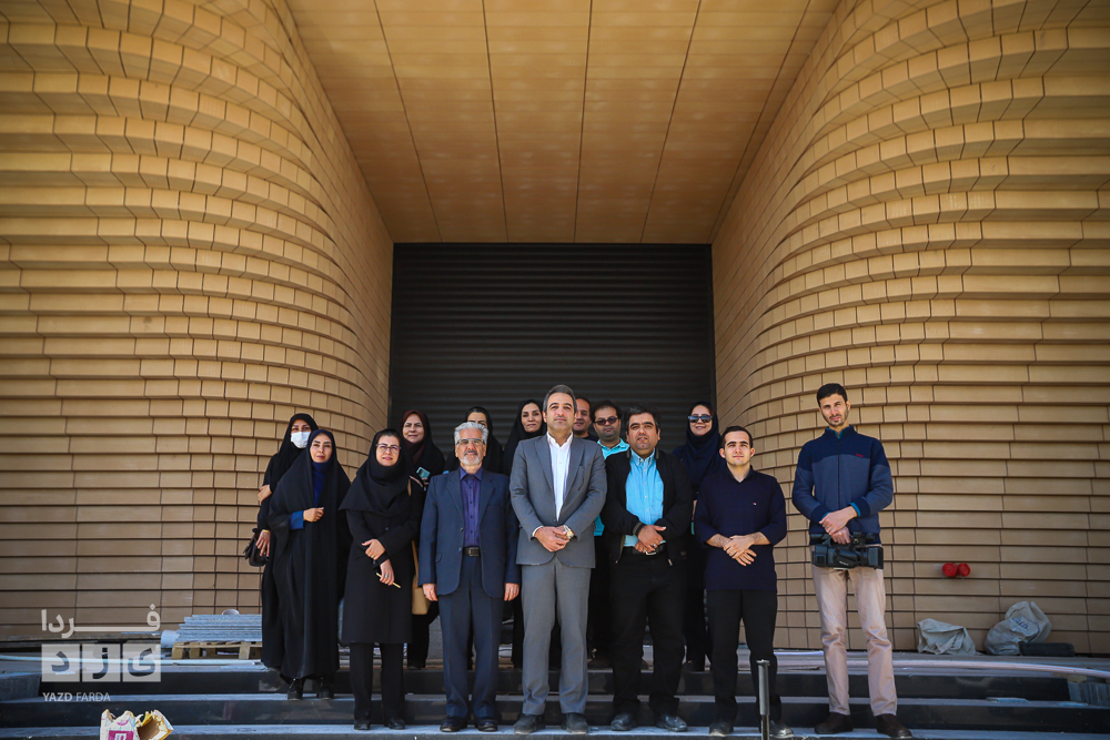 بازدید اصحاب رسانه از ساختمان جدید در حال ساخت نظام مهندسی استان یزد