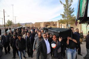 پيكر پدر شهيدان ابراهيمي مقدم در بساب تشييع شد