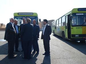 بازديد اعضاي شوراي اسلامي شهر يزد از پايانه خط واحد دروازه قرآن